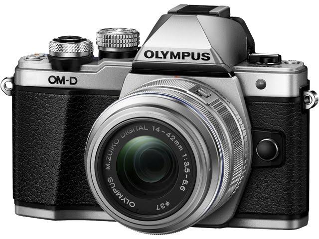 Olympus Spiegellose OM-D E-M10 Mark II Digitalkamera mit 14-42 mm EZ-Objektiv (Silber)