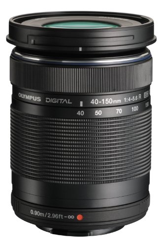 Olympus M. 40-150 mm F4.0-5.6 R Zoomobjektiv (schwarz) für und Panasonic Micro 4/3 Kameras