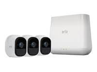 Arlo Pro VMS4430 HD-Kabel-Sicherheitssystem für den Innen- und Außenbereich mit 4 Kameras (weiß)