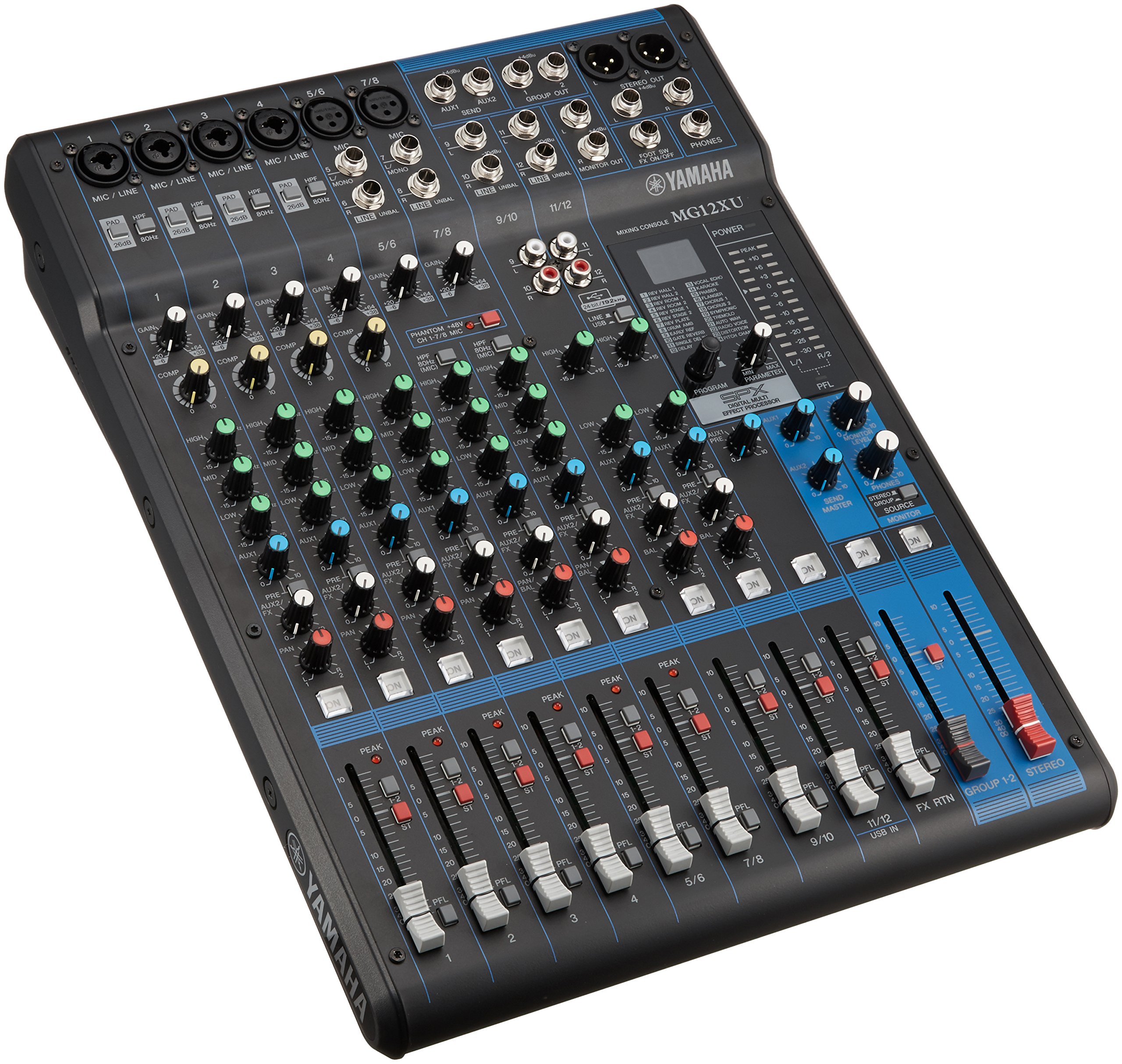 YAMAHA MG12XU 12-Eingangs-4-Bus-Mixer mit Effekten