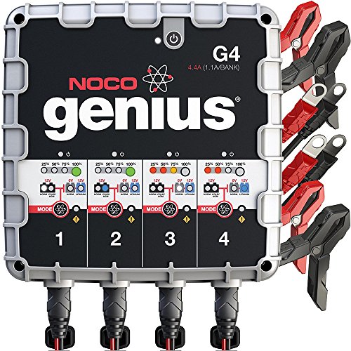 NOCO Genius G4 6V - 12V 4 Bank Smart Ladegerät / Maintainer für 12V 7AH