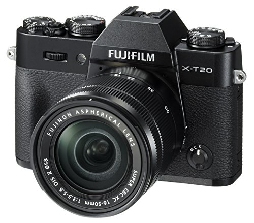 Fujifilm X-T20 spiegellose Digitalkamera mit XC16-50mmF3.5-5.6 OISII-Objektiv - Schwarz