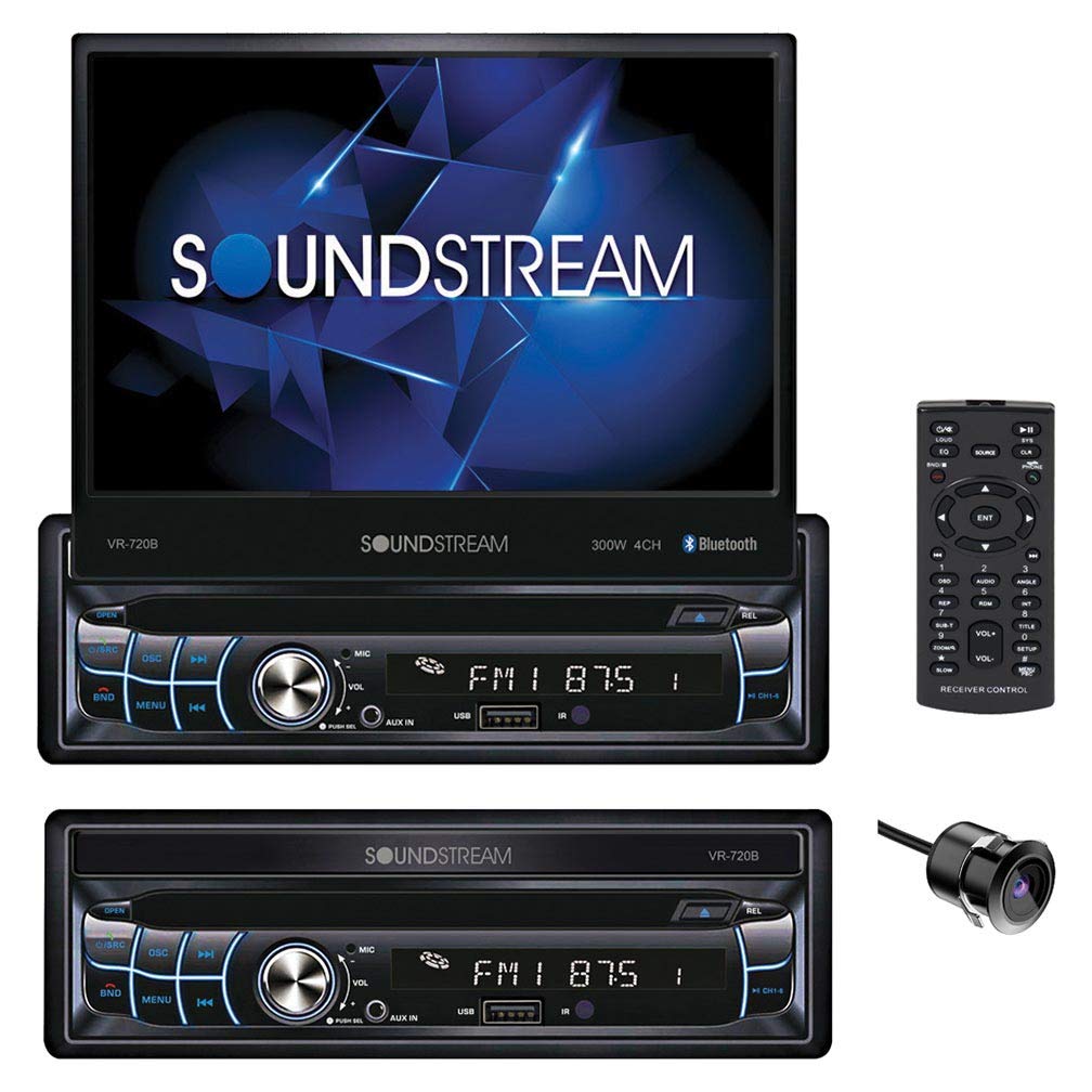 Soundstream VR-720B Einzel-DIN-Autoradio-DVD/CD-Bluetoo...