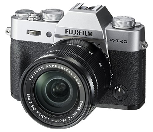 Fujifilm X-T20 spiegellose Digitalkamera mit XC16-50mmF3.5-5.6 OISII-Objektiv - Silber