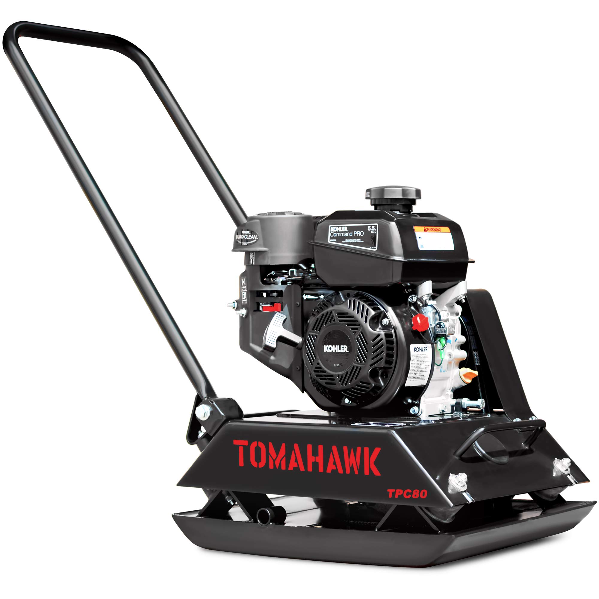 Tomahawk Power 6 HP Gas Economic Plate Compactor Walk Behind Vibratory Dirt Soil Plate Compactor