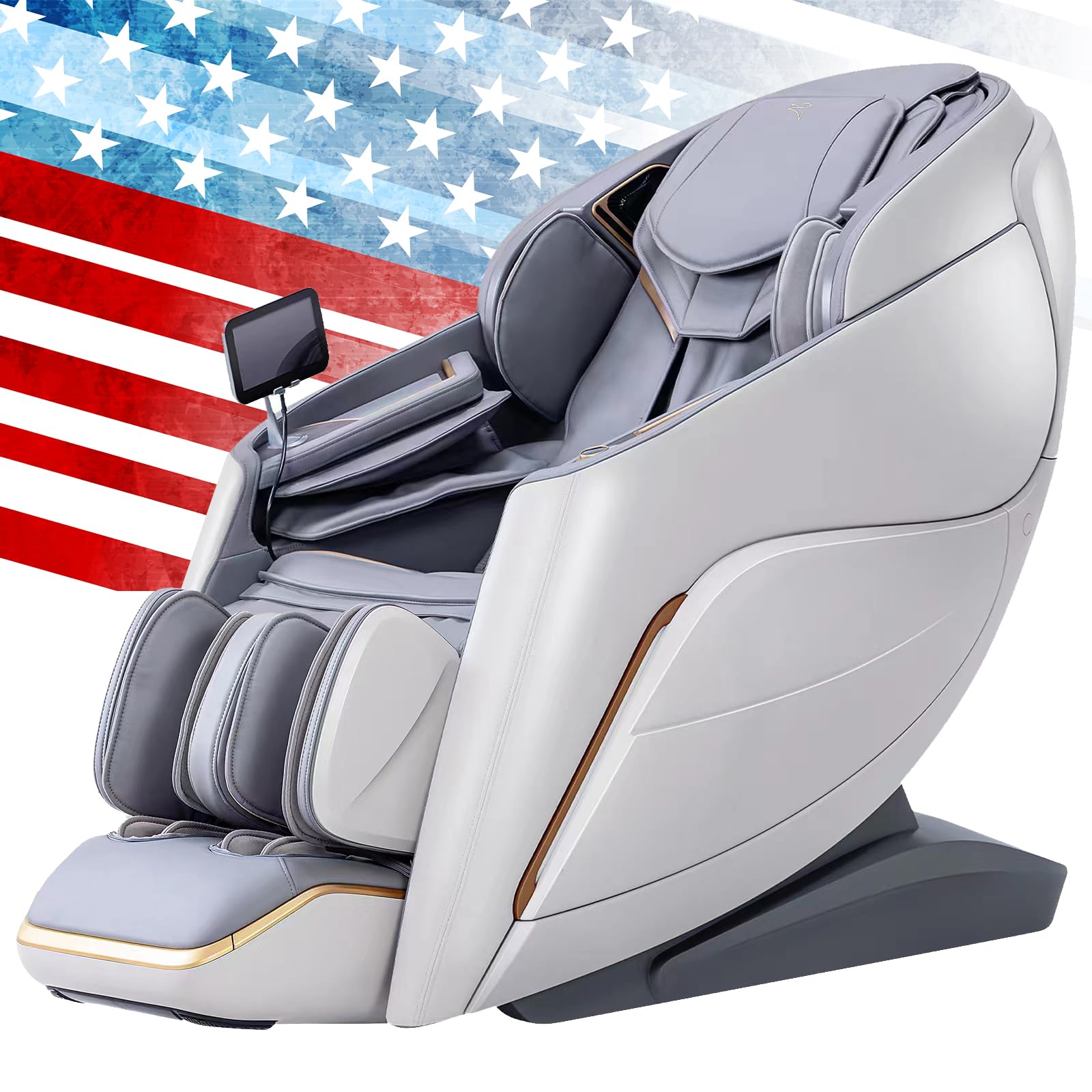 Alfine A710 4D Massage Chair iRest System, Full Body Zero Gravity Recliner with SL Track, Heating, and Electric Calfrest Extension