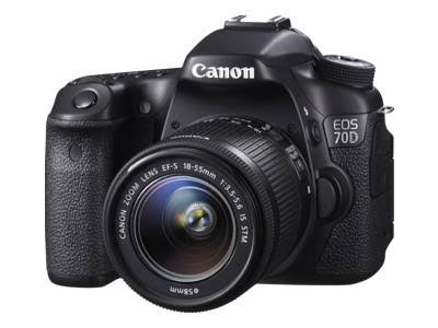 Canon EOS 70D Digitale Spiegelreflexkamera mit 18-55 mm STM-Objektiv