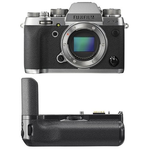 Fujifilm X-T2MirrorlessDigitalCameraBody-GraphiteSilverw / VerticalPowerBoosterGrip