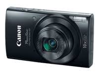 Canon PowerShot ELPH 190 IS (Schwarz) mit 10-fachem optischen Zoom und integriertem WLAN