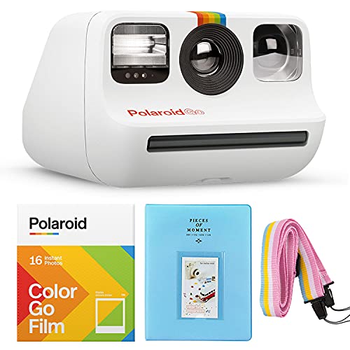 Polaroid GO Sofortbild-Minikamera Weiß + GO Farbfilm – ...
