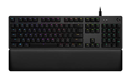 Logitech G G513 Mechanische RGB-Gaming-Tastatur mit Hintergrundbeleuchtung und GX Blue Clicky Key Switches (Carbon)