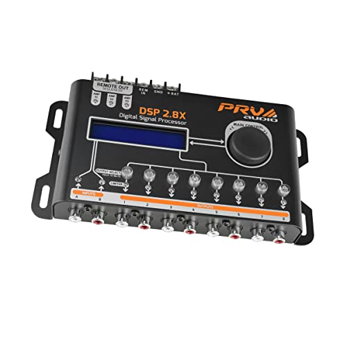 PRV AUDIO DSP 2.8X Car Audio Crossover und Equalizer 8-Kanal-Volldigitalsignalprozessor DSP mit Sequenzer