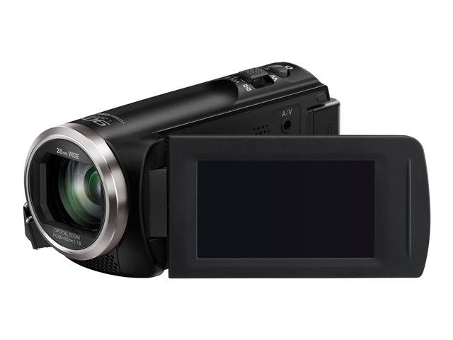 Panasonic HC-V180K Full HD Camcorder mit 50x stabilisiertem optischem Zoom (schwarz)