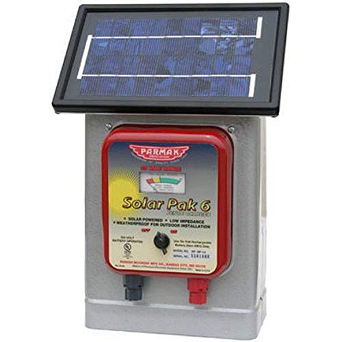 Parmak DF-SP-LI Solar Pak 6 Batteriebetriebenes 6-Volt-Elektrozaunladegerät mit niedriger Impedanz und 25-Meilen-Reichweite
