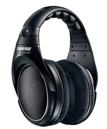 Shure SRH1440 Professioneller Kopfhörer mit offener Rückseite (schwarz)