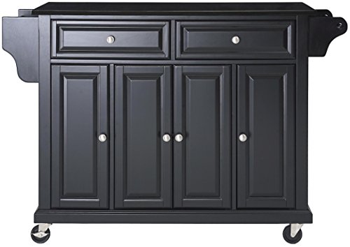 Crosley Furniture Küchenwagen in voller Größe mit massiver schwarzer Granitplatte