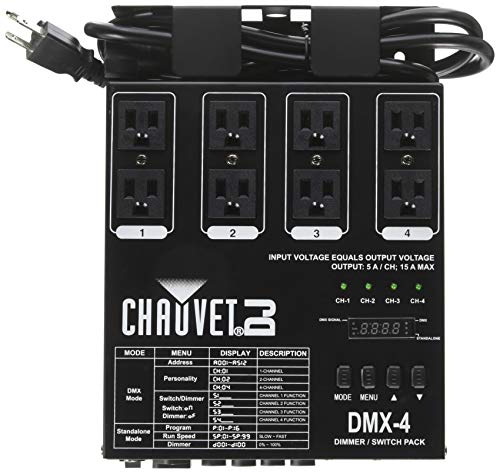 CHAUVET DJ DJ DMX-4 LED-Beleuchtungs-Dimmer/Relais-Pake...