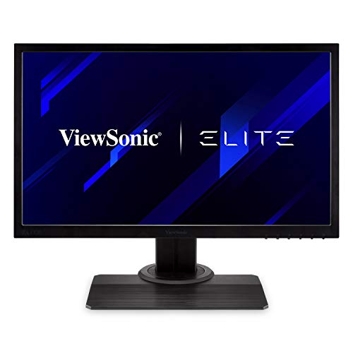 Viewsonic Elite 24 Zoll 1080p 1ms 144Hz RGB Gaming Monitor mit FreeSync Premium Augenpflege Erweiterte Ergonomie für den Sport (XG240R)