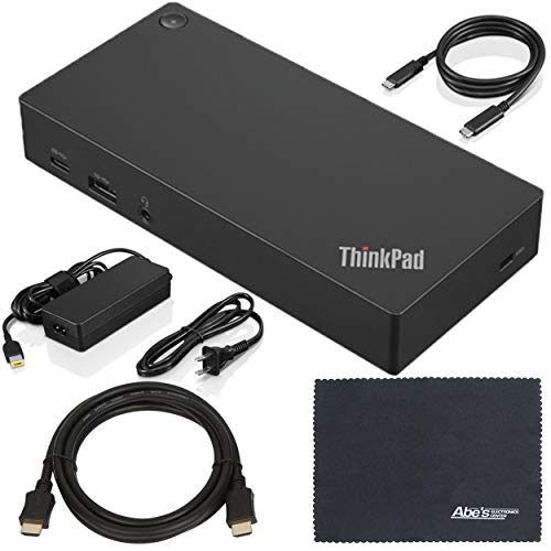 AOM Lenovo ThinkPad (40AS0090US) USB-Typ-C-Dock Gen 2 + ZoomSpeed HDMI-Kabel (mit Ethernet) + Starterpaket