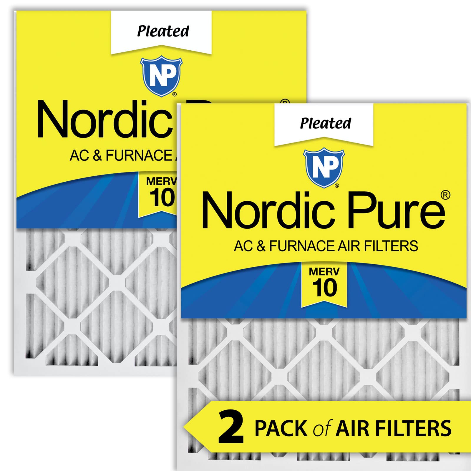 Nordic Pure 16x20x1 MERV Plissee-AC-Ofenluftfilter