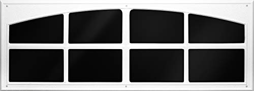 Coach House Accents Signature Dcor Simuliertes Garagentorfenster (2 Fenster pro Bausatz) – Weiß – Modell AP143199