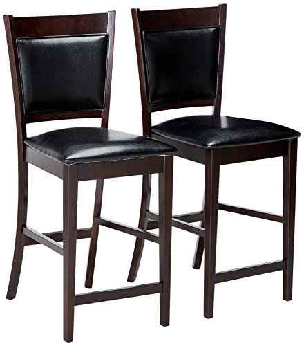 Coaster Home Furnishings Jaden Casual Espresso-Stuhl mit Gegenhöhe