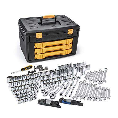 Gearwrench 239 Stk. Mechanik-Werkzeugsatz in Aufbewahrungsbox mit 3 Schubladen – 80942