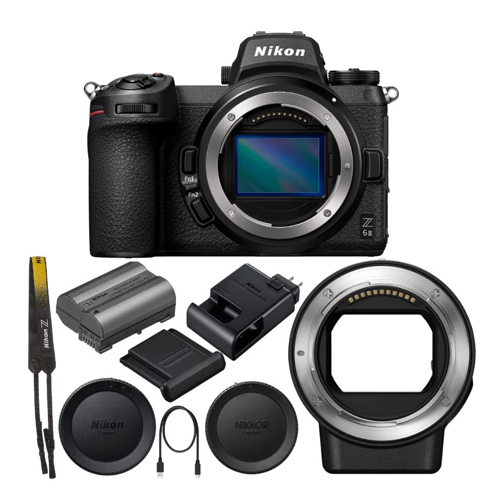 Nikon Z6II Mirrorless Digital Camera with  FTZ II Mount Adapter Bundle (2 Items)