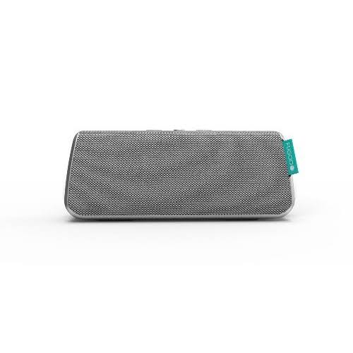 Fugoo Style - Tragbarer Bluetooth-Surround-Sound-Lautsprecher Längste Akkulaufzeit mit integrierter Freisprecheinrichtung (Silber)