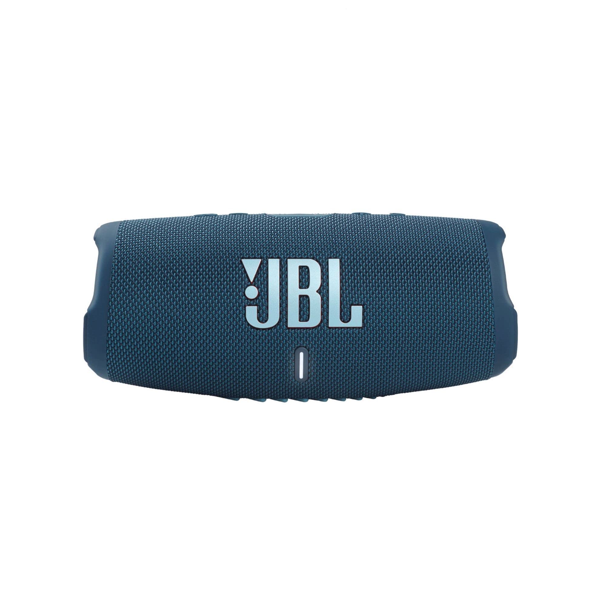 JBL Charge 5 – Tragbarer Bluetooth-Lautsprecher mit IP67-Wasserdichtigkeit und USB-Ladeausgang – Blau (erneuert)
