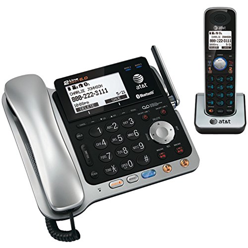 AT&T TL86109 TL86109 DECT 6.0-Telefonsystem mit zwei Leitungen und Bluetooth