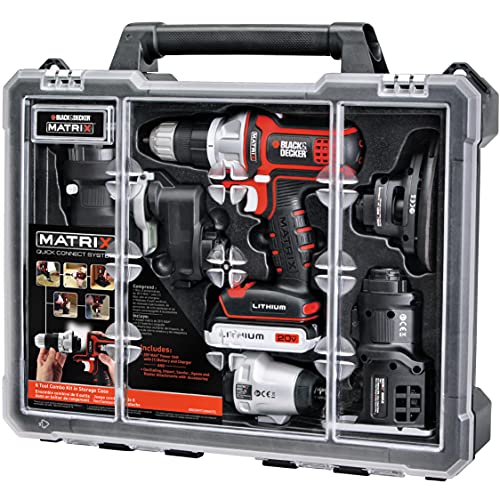 BLACK+DECKER Akku-Bohrschrauber-Kombi-Set mit Koffer