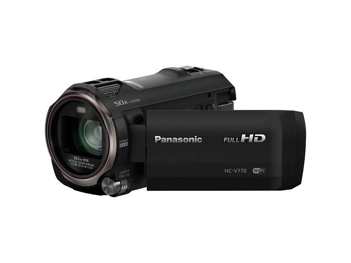 Panasonic HC-V770 HD-Camcorder mit drahtlosem Smartphone Twin Video Capture