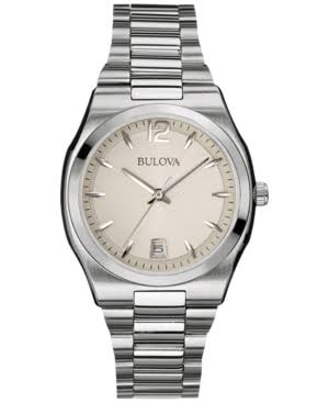 Bulova Frauen 96M126 Classic Analog Display Japanische Quarz Weiß Uhr