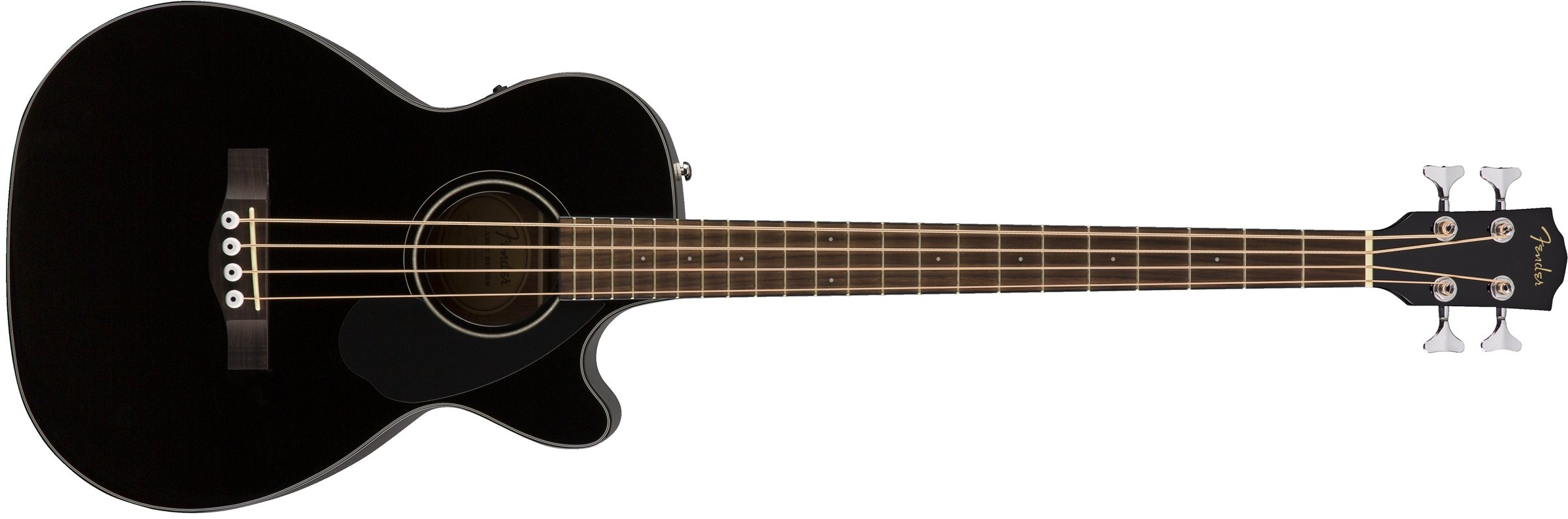 Fender CB-60SCE Akustische Bassgitarre – Schwarz