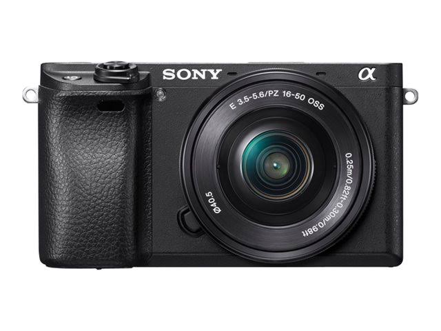 Sony Alpha a6300 spiegellose Digitalkamera mit 16-50 mm Objektiv