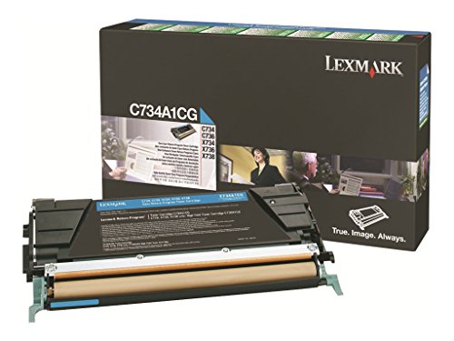 Lexmark C734A1CG Cyan Rückgabeprogramm-Tonerkartusche
