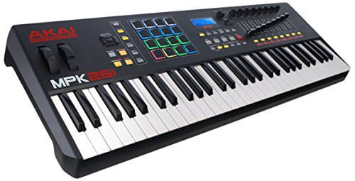 inMusic Brands Inc. Akai Professional MPK261 | Halbgewichteter 61-Tasten-USB-MIDI-Keyboard-Controller mit Core-Steuerung von den MPC-Workstations