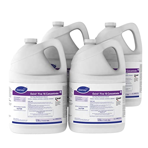 Oxivir Five 16 Concentrate One-Step Desinfektionsreiniger (4963314) - 1-Gallonen-Behälter (4er-Pack)