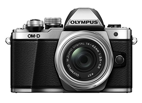 Olympus OM-D E-M10 Mark II Spiegellose Digitalkamera mit 14-42 mm II R-Objektiv (Silber)