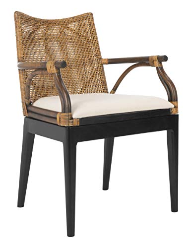 Safavieh Startseite Gianni Brown Rattan Tropical Woven Arm Chair