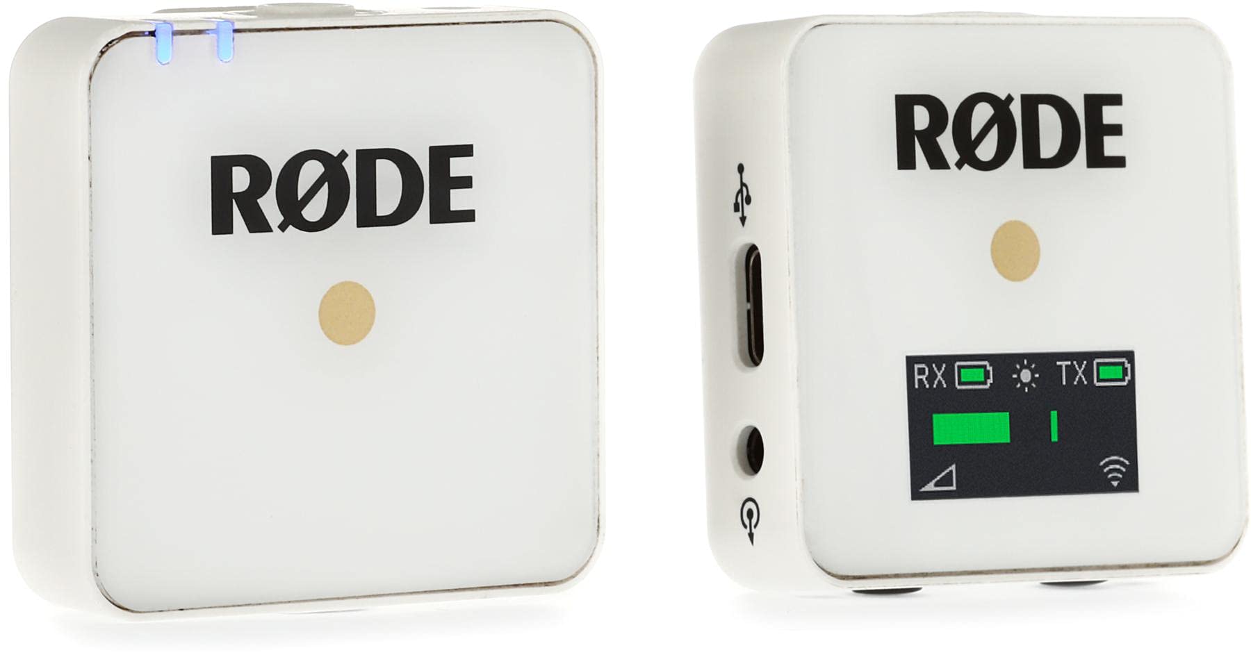Rode Wireless GO Kompaktes kabelloses Mikrofonsystem – Weiß