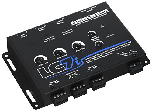 AudioControl Schwarzer 6-Kanal-Line-Ausgangskonverter LC7i mit Basswiederherstellung