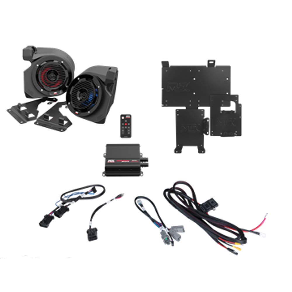 MTX Audio RZR-14RC-THUNDER2 2-Speaker Amplified Audio System Compatible with 2014+ Polaris RZR Vehicles with RideCommand