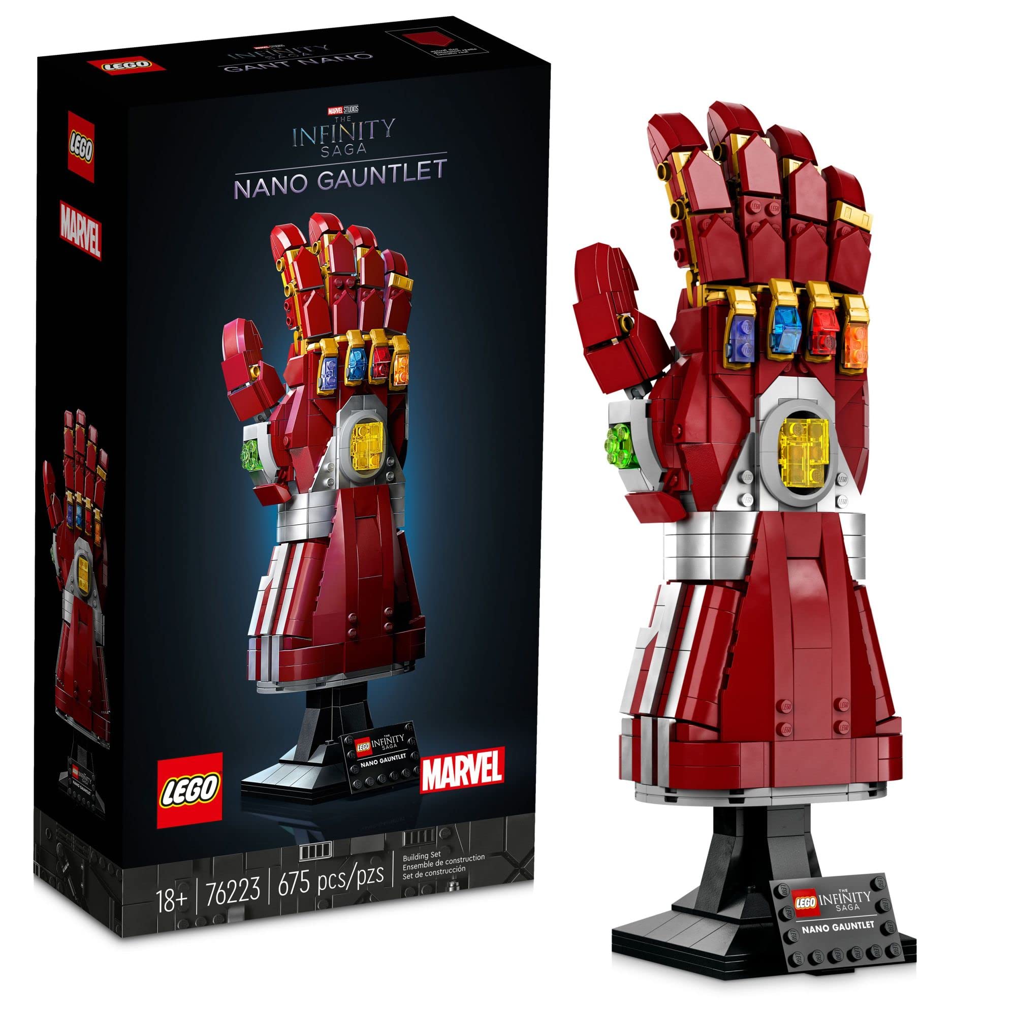 LEGO Marvel Nano Gauntlet 76223 Iron Man Bauset für Erwachsene (680 Teile)