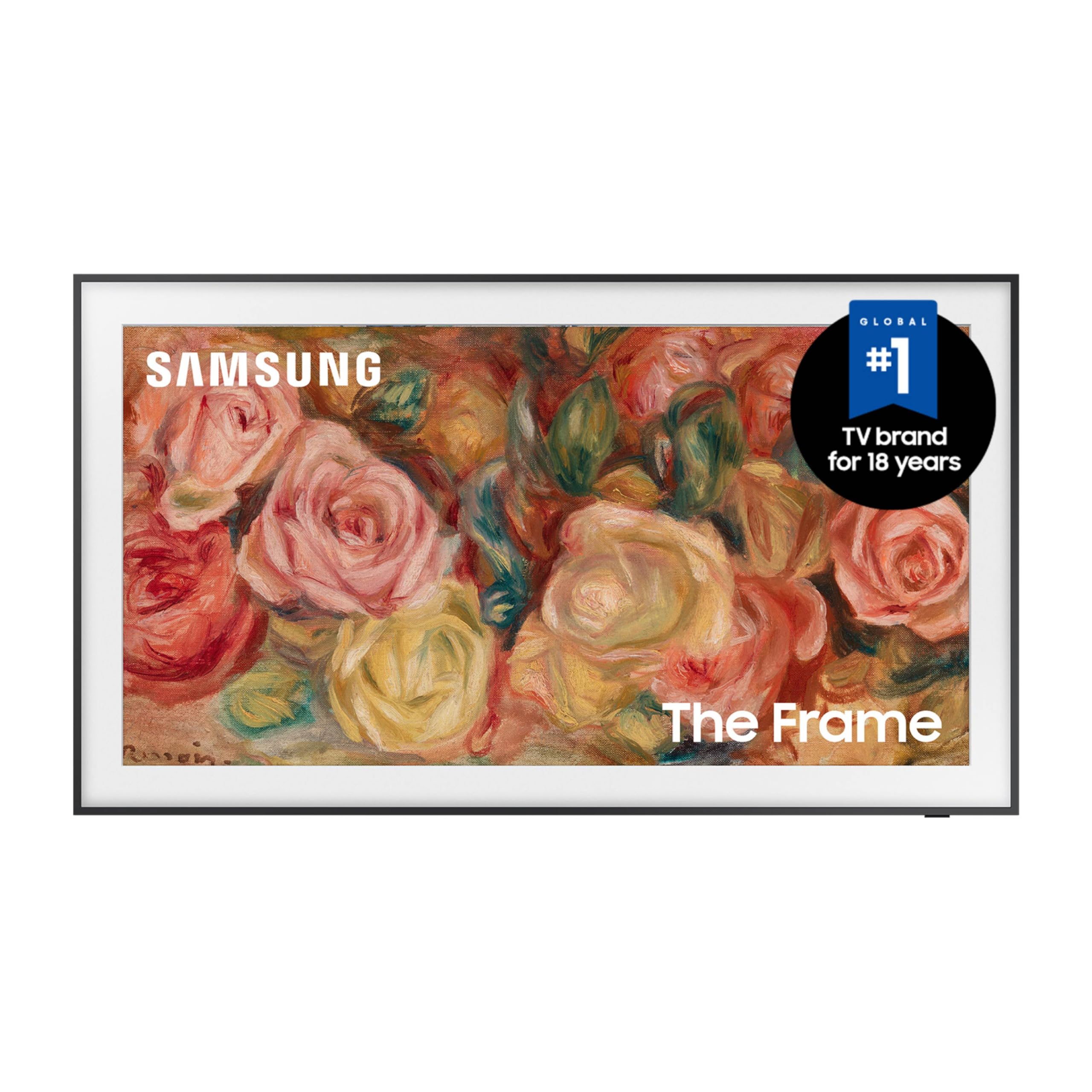 Samsung 75-Inch Class QLED 4K LS03D The Frame Series Quantum HDR Smart TV w/ Dolby Atmos, Art Mode, Anti-Reflection, Customizable Frame, Slim Fit Wall Mount with Alexa Built-In (QN75LS03D, 2024 Model)