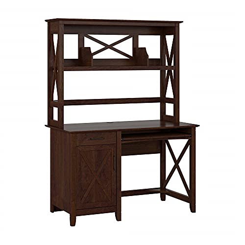 Bush Furniture Kleiner Key West Computertisch mit Hutch