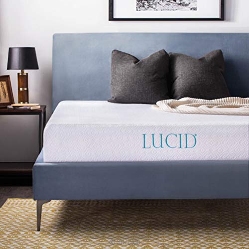 Lucid 10 Zoll 2019 Gel Memory Foam Matratze - mittleres festes Gefühl - CertiPUR-US-zertifiziert - 10 Jahre Garantie - Queen