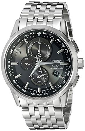 Citizen Watch Company Citizen Herren AT8110-53E Welt Chronograph AT Analog Display Japanische Quarz Silber Uhr