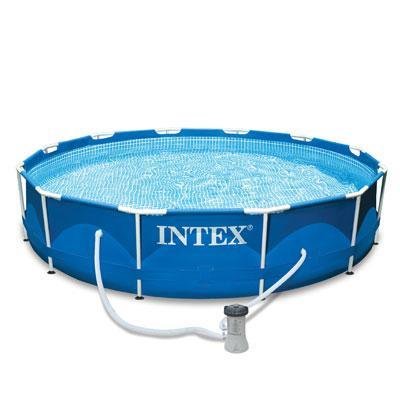 Intex 12' x 30' Metallrahmen-Set oberirdischer Swimmingpool mit Filter | 28211EH